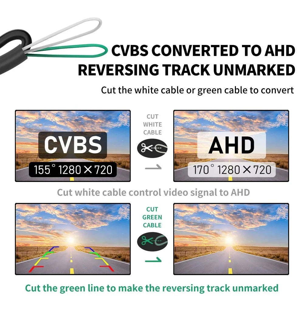 Gold Fisheye 170 Degree AHD 1080P Flip Emblem Backup Camera For VW Passat Golf - stepyours.com