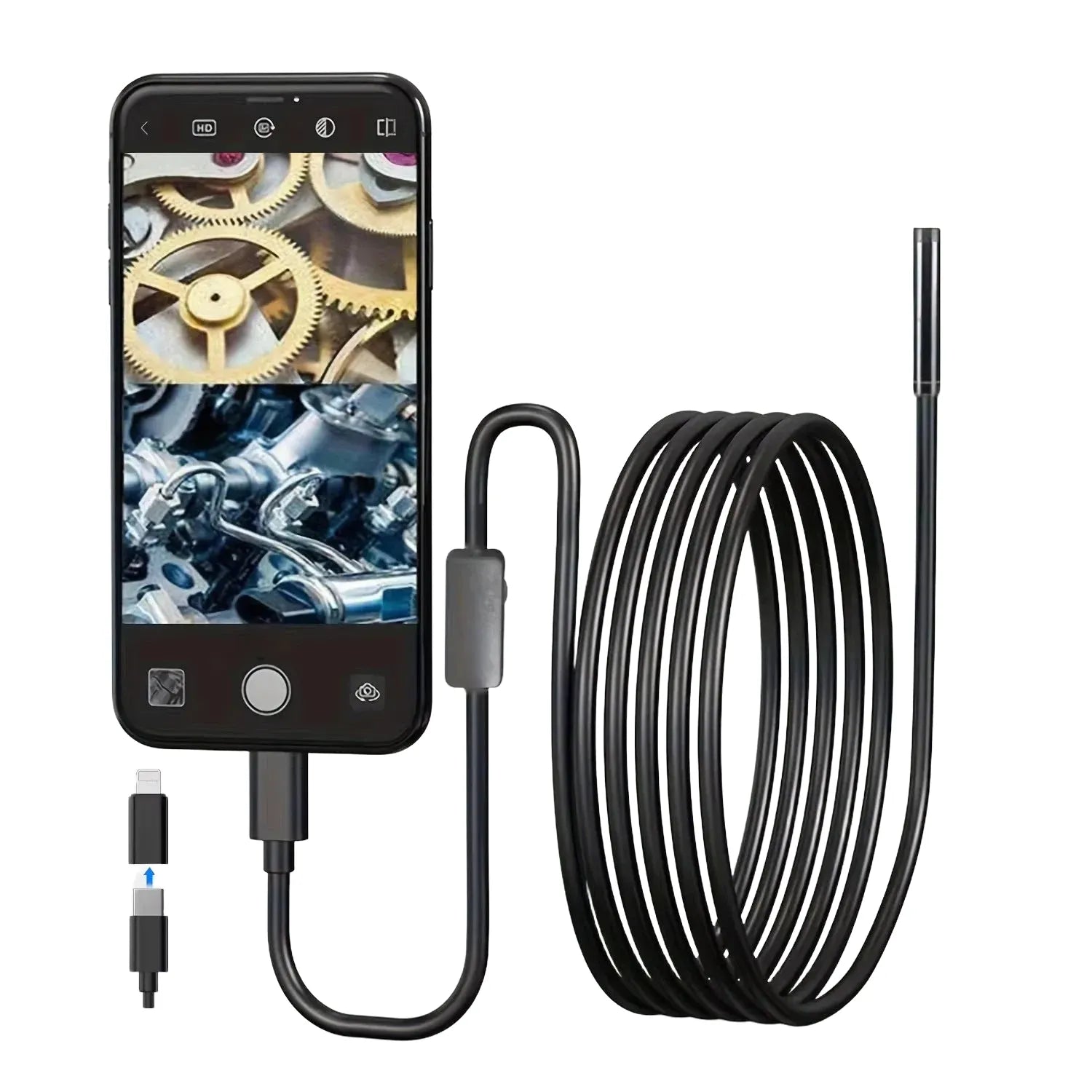 Industrial Endoscope Camera USB - C For iOS Android - 960P Borescope Inspection - stepyours.com