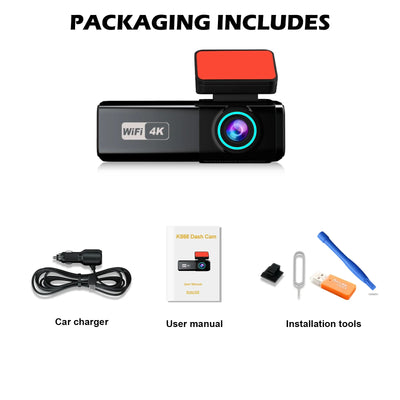 Aprilboy 4K Dash Cam With Front And Rear Cameras Night Vision Parking Monitor - stepyours.com