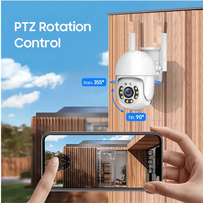 Tuya 4MP PTZ Outdoor WiFi Security Camera - IP66 Weatherproof AI Tracking - stepyours.com