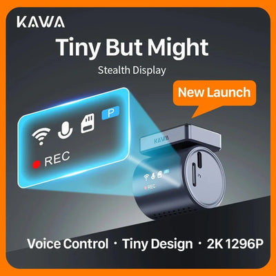 2K Kawa Mini 3 Pro Car Dash Cam With WiFi App Parking Mode And Voice Control - stepyours.com