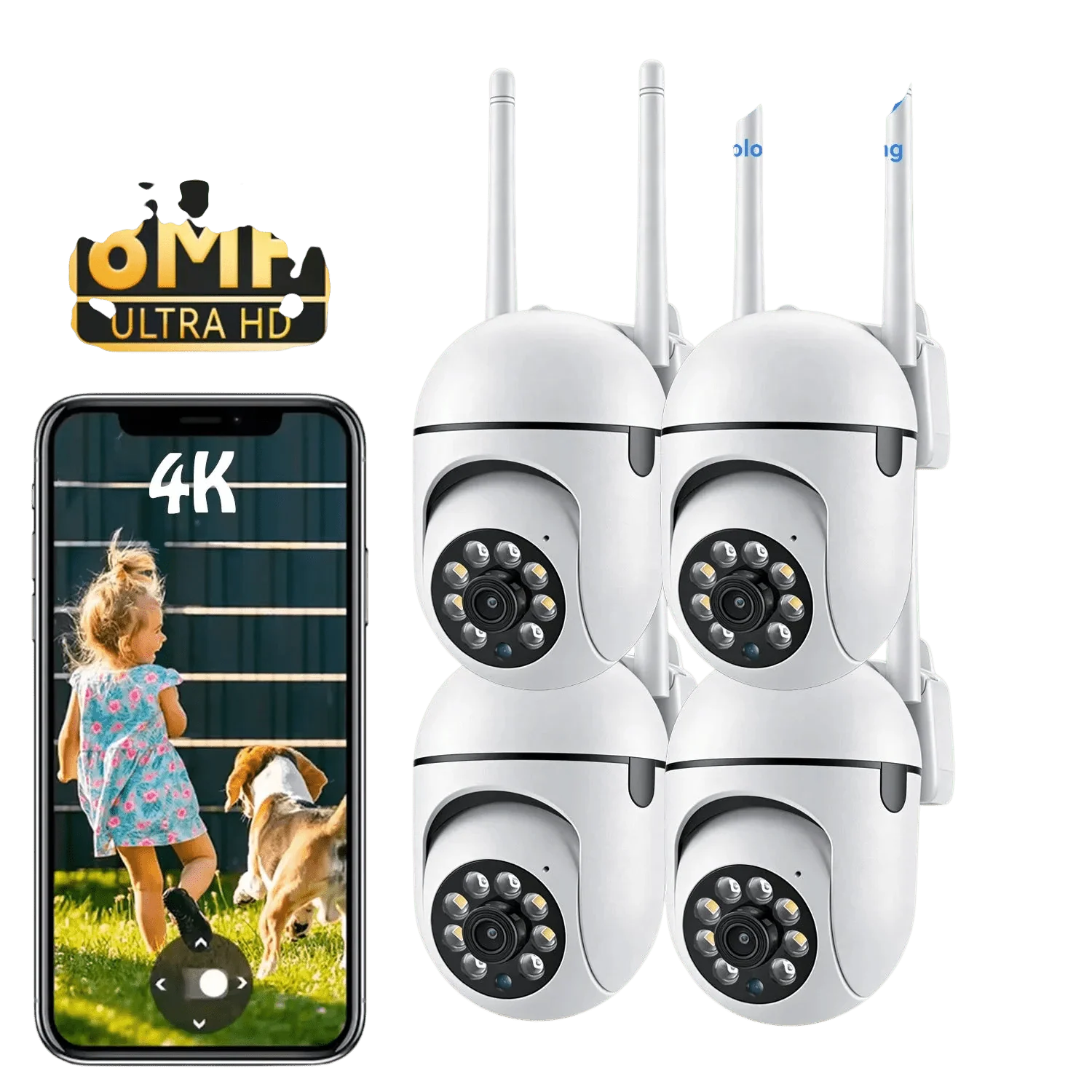 OKam Pro Indoor 8MP WiFi IP Camera - Smart Tracking And 355 Degree Pan - stepyours.com