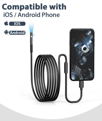 KERUI 2MP Industrial Endoscope Camera - Dual Lens, IP67 Waterproof, Type - C Ready - stepyours.com