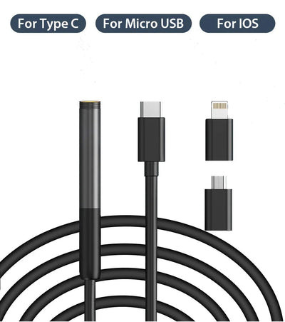 KERUI 2MP Industrial Endoscope Camera - Dual Lens, IP67 Waterproof, Type - C Ready - stepyours.com