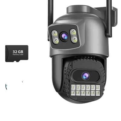 BESDER 15MP WiFi Outdoor Camera Dual Screen 10X Zoom PTZ Security IP Cam - stepyours.com