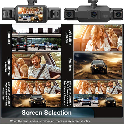 4 Channel Dashcam for Cars WiFi FHD 1080P Night Vision Loop Recording Kit - stepyours.com