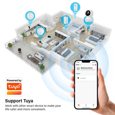 Fuers 5MP WiFi Camera Tuya Smart AI Motion Baby Monitor - stepyours.com