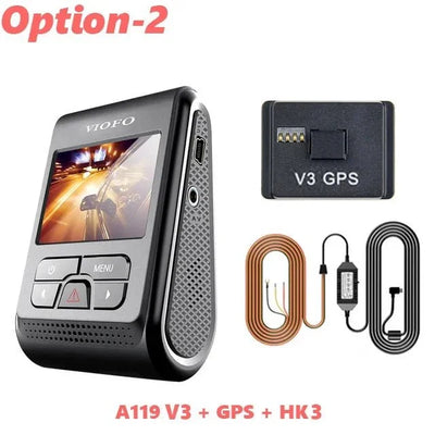 VIOFO A119 V3 2K Car Dash Camera With Parking Mode G Sensor Rota Lens - stepyours.com