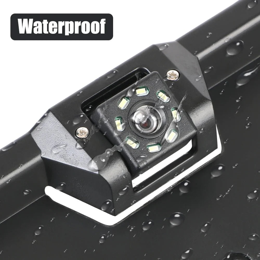 12V Car Rear View Camera 4 And 8 LED License Plate Holder Parking Sensor - stepyours.com