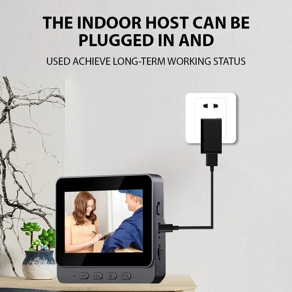 4.3 Inch IPS Wireless Video Doorbell Two Way Intercom - stepyours.com
