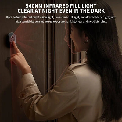 Xiaomi Smart Cat Eye 2 Doorbell Camera 3MP HD Night Vision - stepyours.com