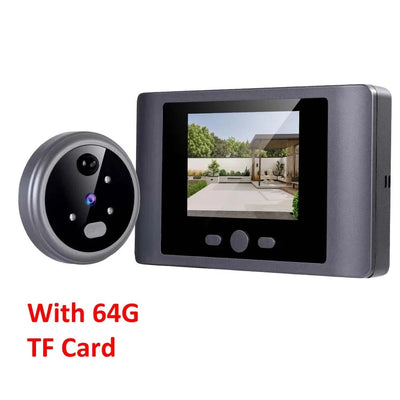 2.8 Inch LCD Peephole Door Camera With IR Night Vision - stepyours.com