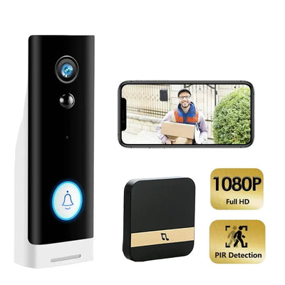 Tuya 1080P WiFi Doorbell Never Miss A Visitor Wireless Alexa - stepyours.com