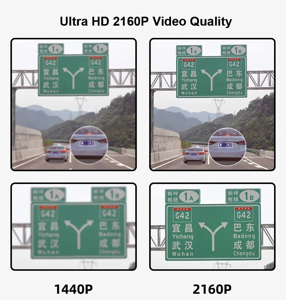 Acceo 4K Dash Cam With GPS WiFi Dual Lens Night Vision Front Rear - stepyours.com