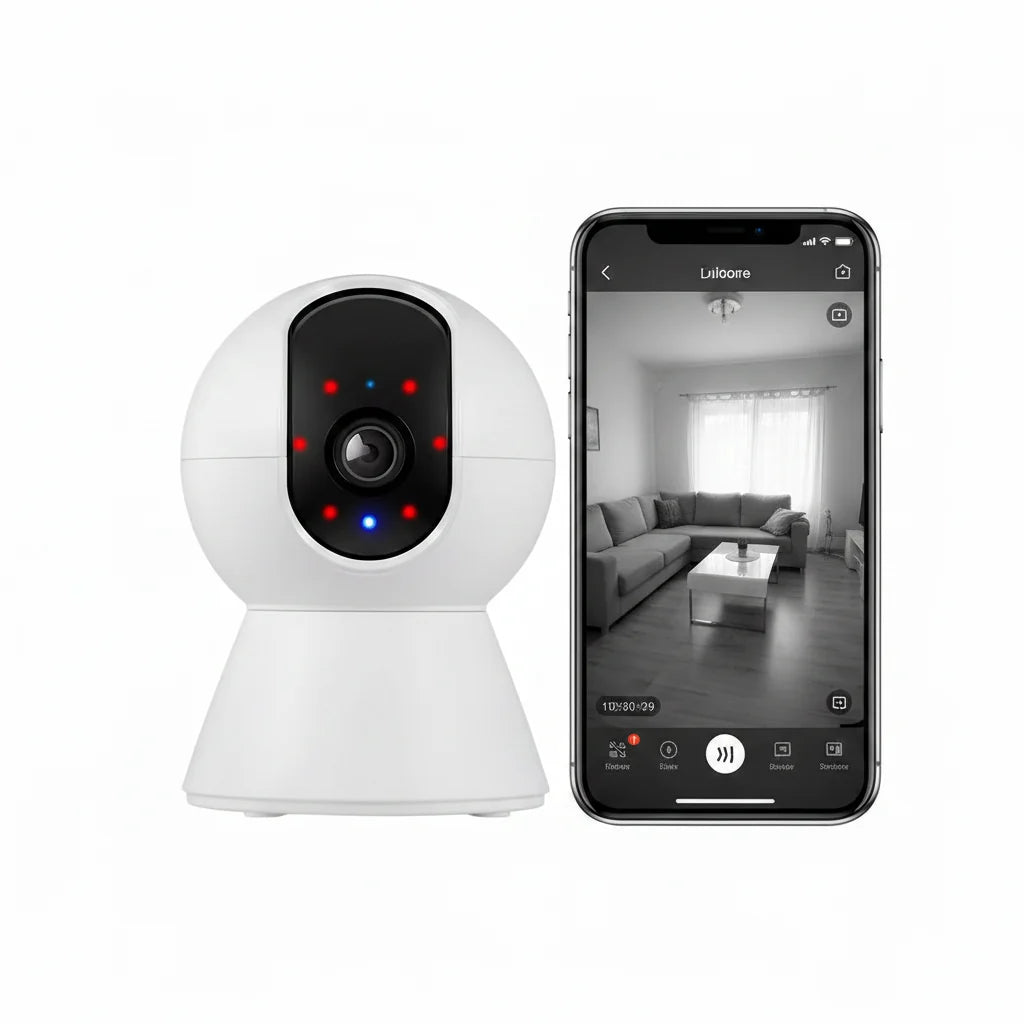Kerui Mini Indoor Wireless 5MP WiFi IP Camera With Smart Auto Tracking - stepyours.com