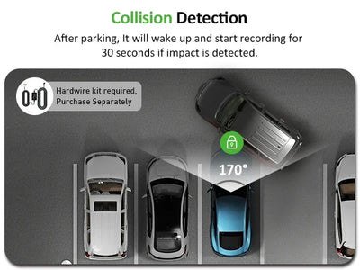 4K Dash Cam For Cars Front And Rear With WiFi Parking Mode Recorder - stepyours.com