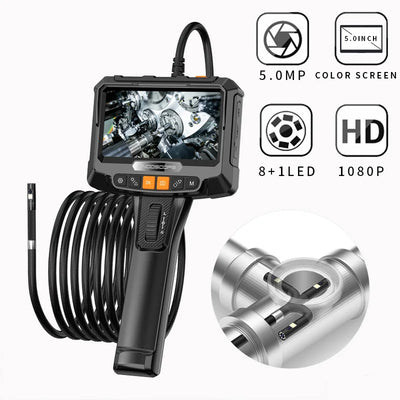 Lafoch S10 360 Rotating Dual Lens Endoscope - 3.9mm Probe, 5 - Inch IPS Display - stepyours.com