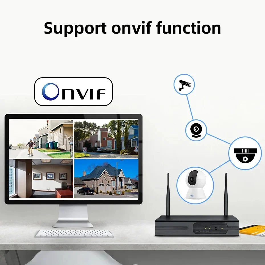 Kerui Mini Indoor Wireless 5MP WiFi IP Camera With Smart Auto Tracking - stepyours.com