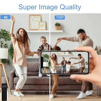4K Mini WiFi Camera With Remote Viewing And Motion Alerts - stepyours.com