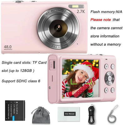 4K Autofocus Vlogging Camera 42MP With Two Point Eight Inch Screen Camcorder - stepyours.com