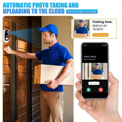XBIBI Tuya WiFi Video Doorbell 1080P Two Way Audio Alerts - stepyours.com