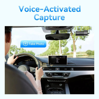 Pictrey M2 2K Dash Cam 330 Degree Rotatable Car DVR Night Vision Voice Control - stepyours.com
