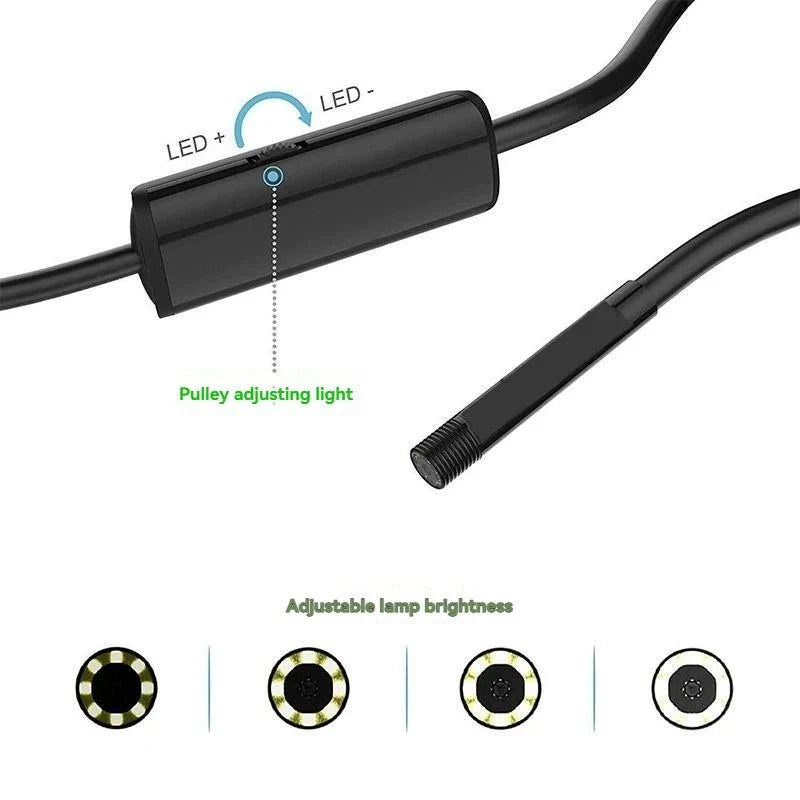 OllyMurs Type - C Android Endoscope IP67 Camera - 5.5 To 8mm 6 LED Borescope - stepyours.com