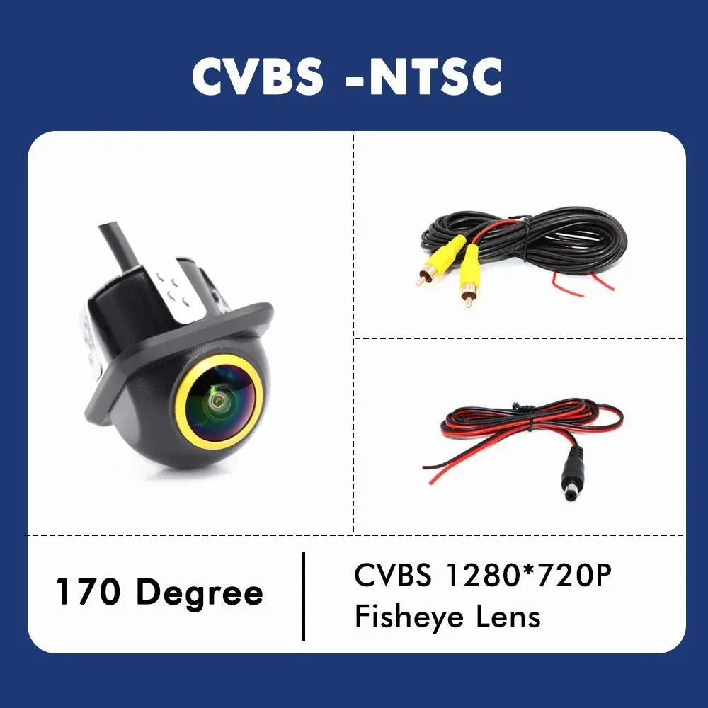 Smartour 4K Fisheye Car Rear View Camera 180 Degree Night Vision Parking Helper - stepyours.com