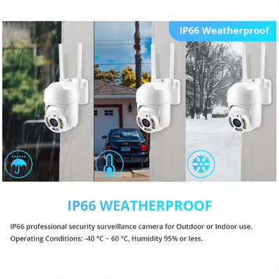 Tuya 4MP PTZ Outdoor WiFi Security Camera - IP66 Weatherproof AI Tracking - stepyours.com