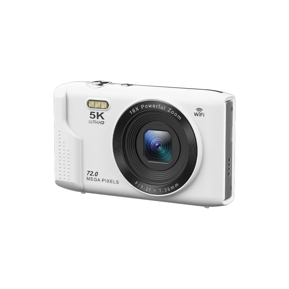 Ourlife 5K 72MP Compact Digital Camera With Two Point Eight Inch LCD 16X Zoom - stepyours.com