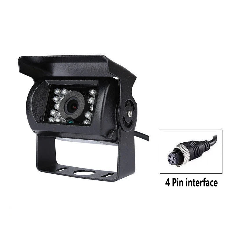 Reverse Camera 4 Pin AV Port IR Night Vision Waterproof For Truck Trailer RV - stepyours.com