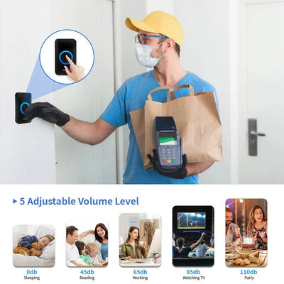 Meian Smart Wireless Doorbell IP65 Waterproof 60 Songs - stepyours.com