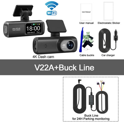 Soam Dash Cam 4K Plus Dual Channel GPS WiFi Front 4K Rear 1080p - stepyours.com