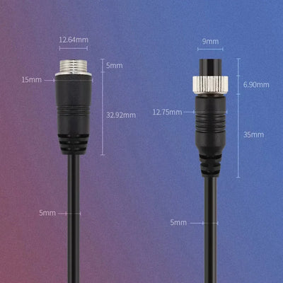 4 Pin Aviation Video Cable For Backup Cameras In RVs Trucks Buses - stepyours.com