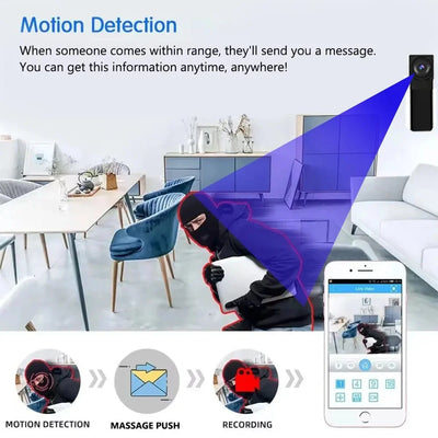 4K Mini WiFi Camera With Remote Viewing And Motion Alerts - stepyours.com