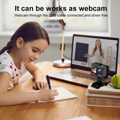 Ourlife 5K 30FPS Action Camera 2 Inch LCD 170 Degree Waterproof Remote Control - stepyours.com