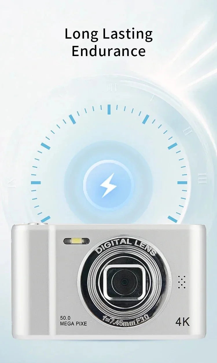 4K Digital Camera Travel Selfie Camera 36MP 1080p 2.4in Screen Optical Zoom - stepyours.com