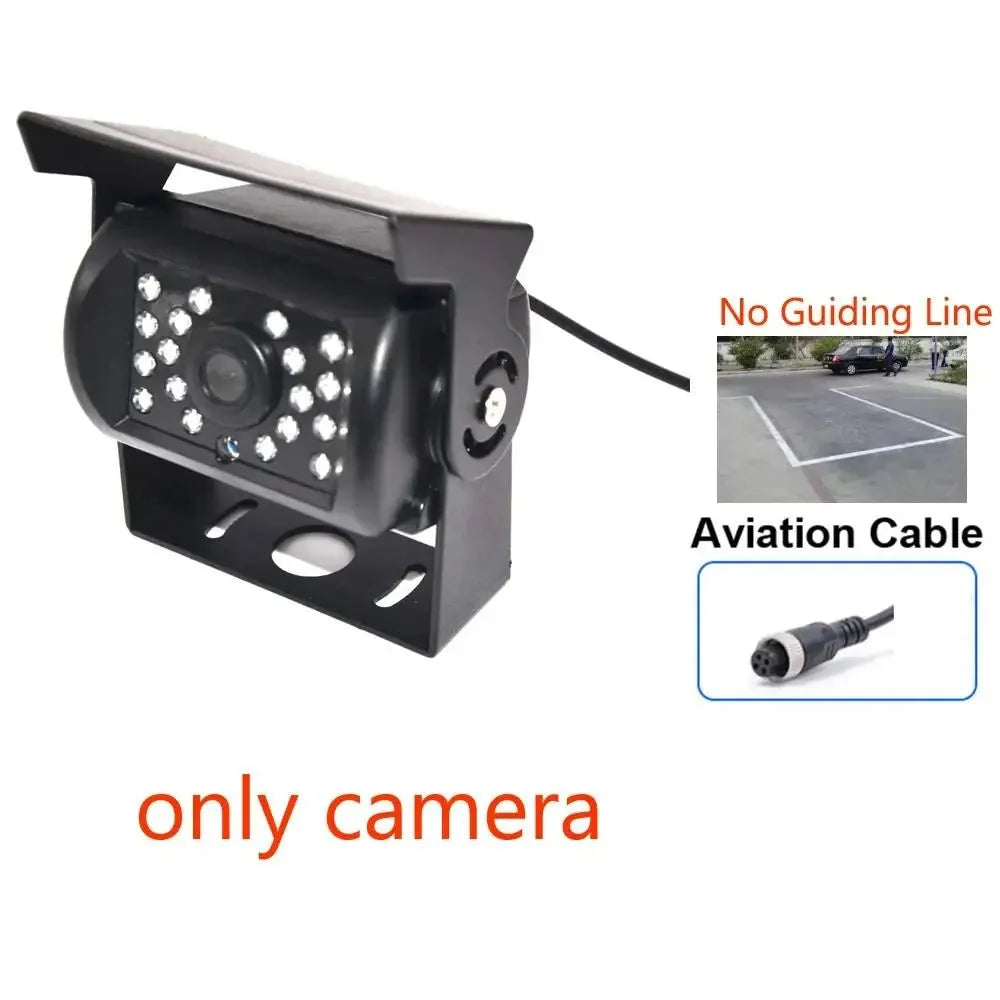 HD Parking Rear View Camera For Truck RV Trailer 18 LED Night Vision Waterproof - stepyours.com