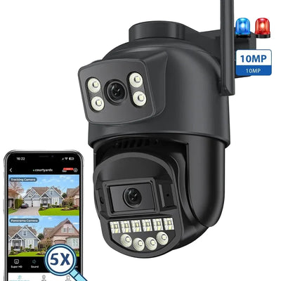 BESDER 5K 10MP WiFi PTZ Outdoor AI Human Detection CCTV Camera 4K IP66 - stepyours.com