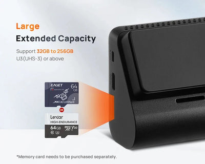 70mai A810 4K Dash Cam HDR GPS ADAS With 4G Parking DVR - stepyours.com