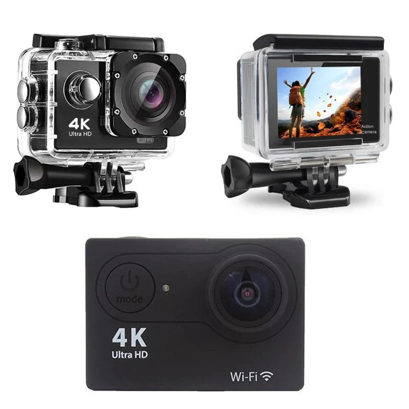 4K Action Camera WiFi Underwater Helmet Cam for Outdoor Sports - stepyours.com