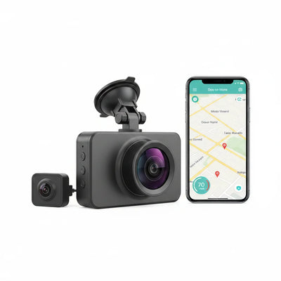Kocam UHD 4K Dash Cam Dual Lens Front And Rear WiFi GPS 24H Parking Monitor - stepyours.com