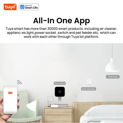 Tuya Smart 1080p WiFi Security Camera With 2 Way Audio And Motion Tracking by stepyours.com