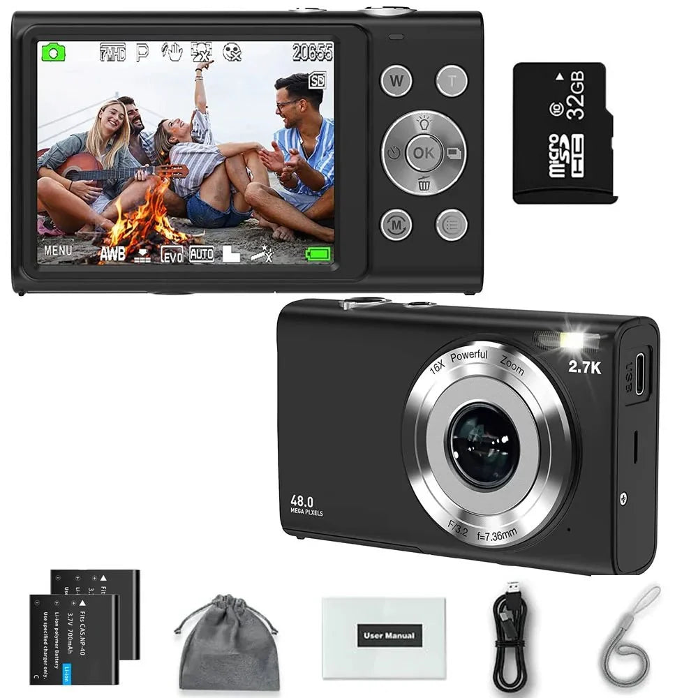 4K Autofocus Vlogging Camera 42MP With Two Point Eight Inch Screen Camcorder - stepyours.com