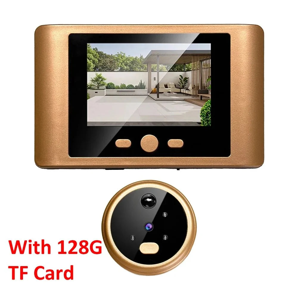2.8 Inch LCD Peephole Door Camera With IR Night Vision - stepyours.com