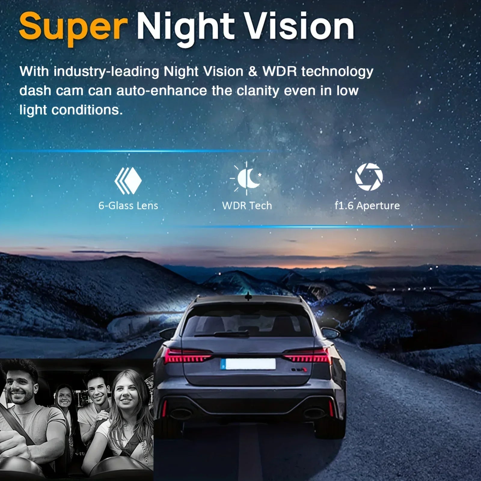 Dual Channel Dash Cam Front And Interior 1080P G Sensor Night Vision Car DVR - stepyours.com
