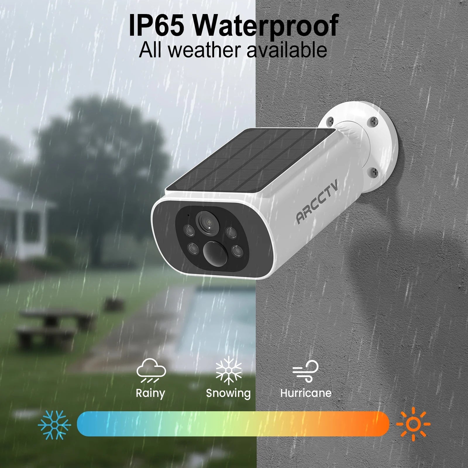 ARCCTV 2K Wireless Solar Camera - Humanoid Detection And Night Vision - stepyours.com