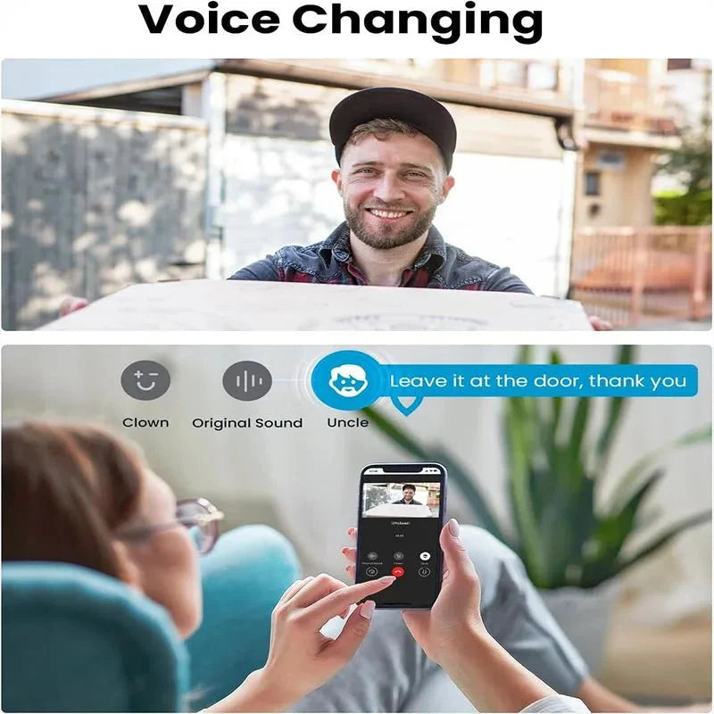 IeGeek Never Miss A Visitor Wireless Doorbell 2K HD Camera - stepyours.com