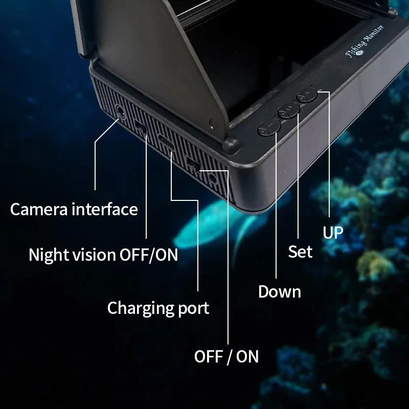 Heerak Handheld Depth Finder Underwater Camera With Night Vision For Anglers - stepyours.com