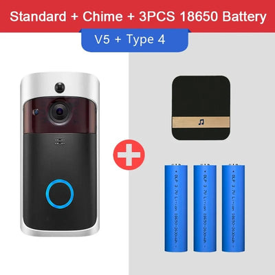 HD Video Doorbell WiFi Night Vision With Motion Alerts - stepyours.com